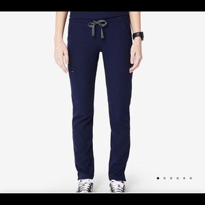 Yola Skinny Scrub Pant, L Navy